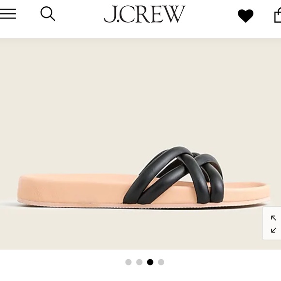 J CREW NIB Leather Padded Strap Sandals - Picture 3 of 6